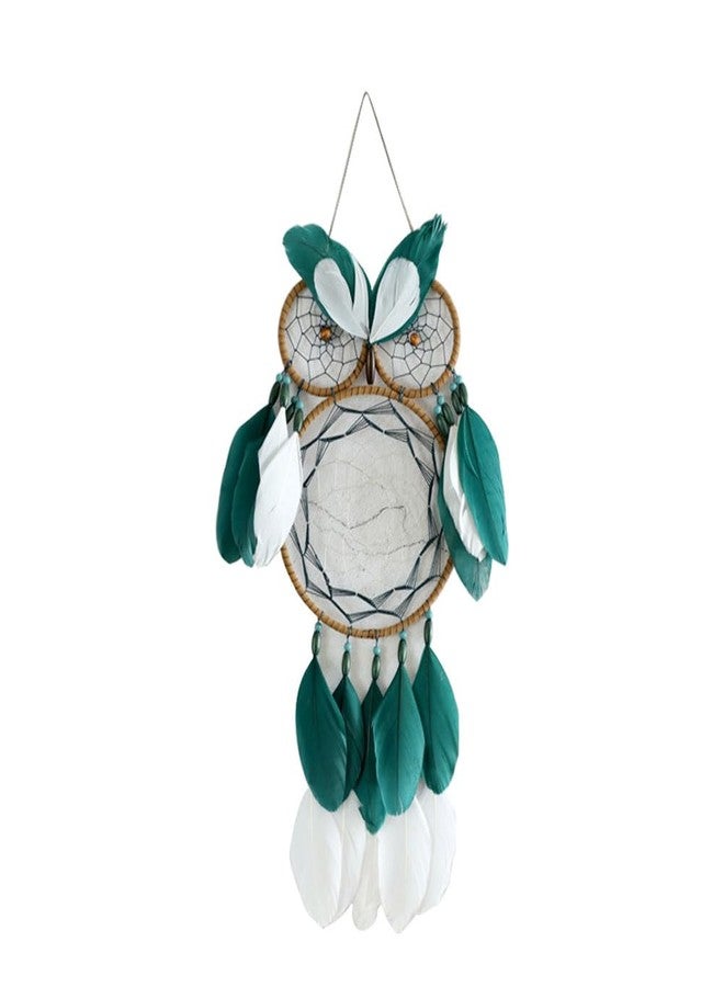 Sdjdhej Owl Dream Catcher for Kids,Sdjdhej 1Pcs Owl Dream Catcher with Feather Hanging Decorations Home Ornament Birthday Festival Craft Gift for Girls Kids Women - Image 1